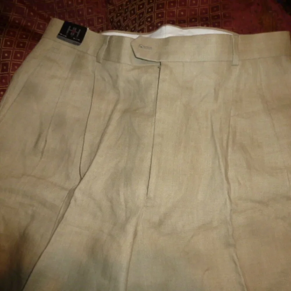 HH Modern Men’s Linen Dress Pants | Size 36x30 | NWT | Pleated | Relaxed Fit